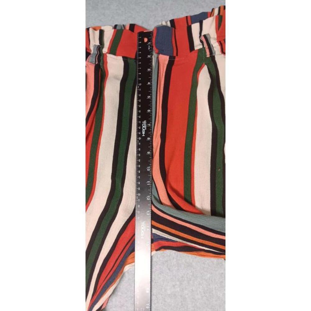 Karlie Wide Leg Pants Size Small Multicolor Stripes Flare Boho Hippie Bohemian - Picture 9 of 11